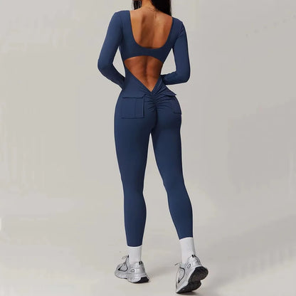 Gym Jumpsuits - Cargo Pocket Gym Jumpsuit for Intense Workouts