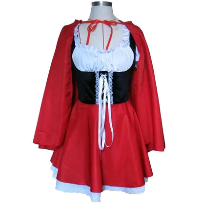 Halloween Fairy Tale Red Riding Hood Dress Costume for Women