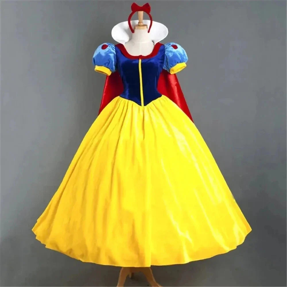 Halloween Costumes- Snow White and the Seven Dwarfs - Fairy Tale Princess Gown- - Chuzko Women Clothing