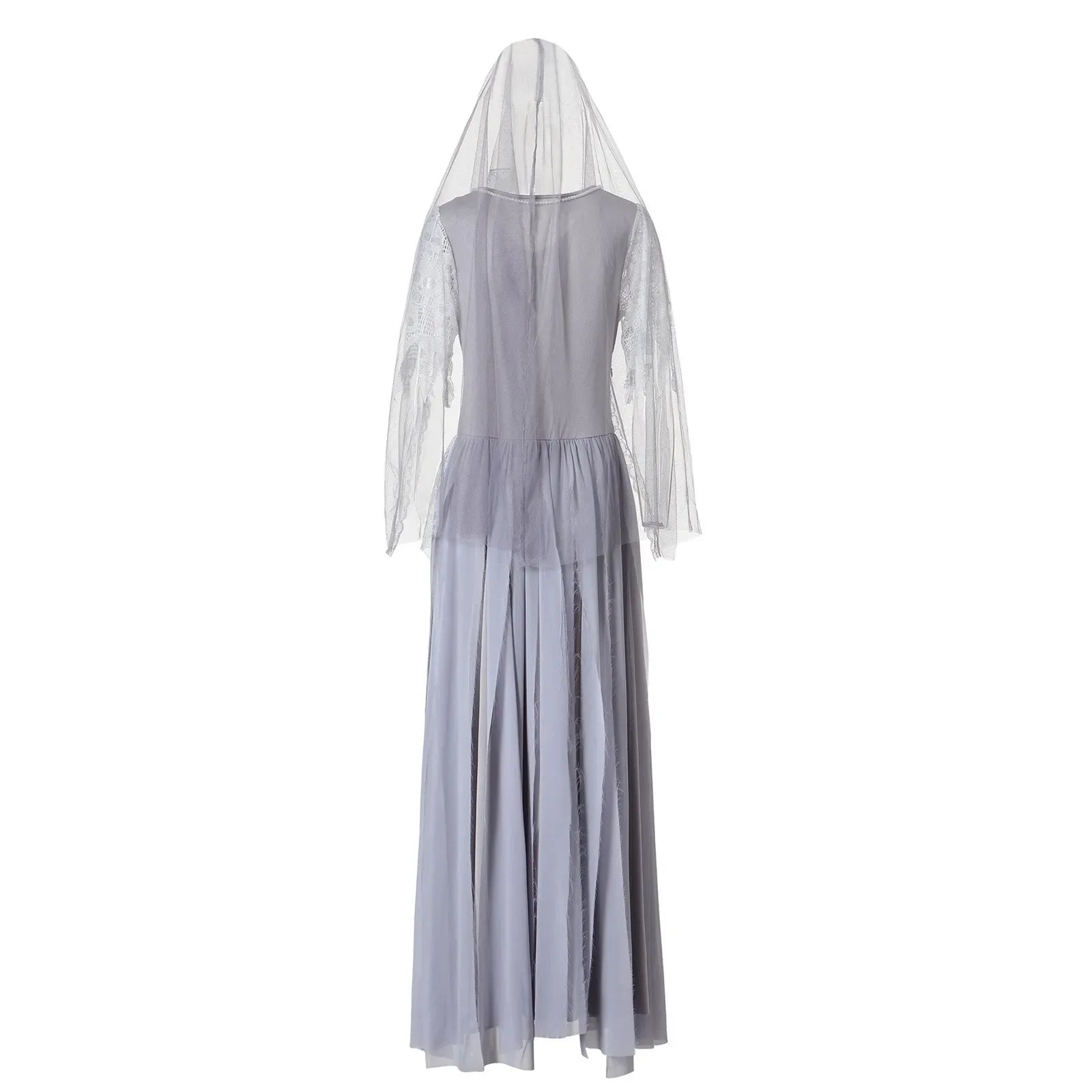 Halloween Costumes- Supernatural Wedding Gown Costume - Ghostly Bride Attire- - Chuzko Women Clothing