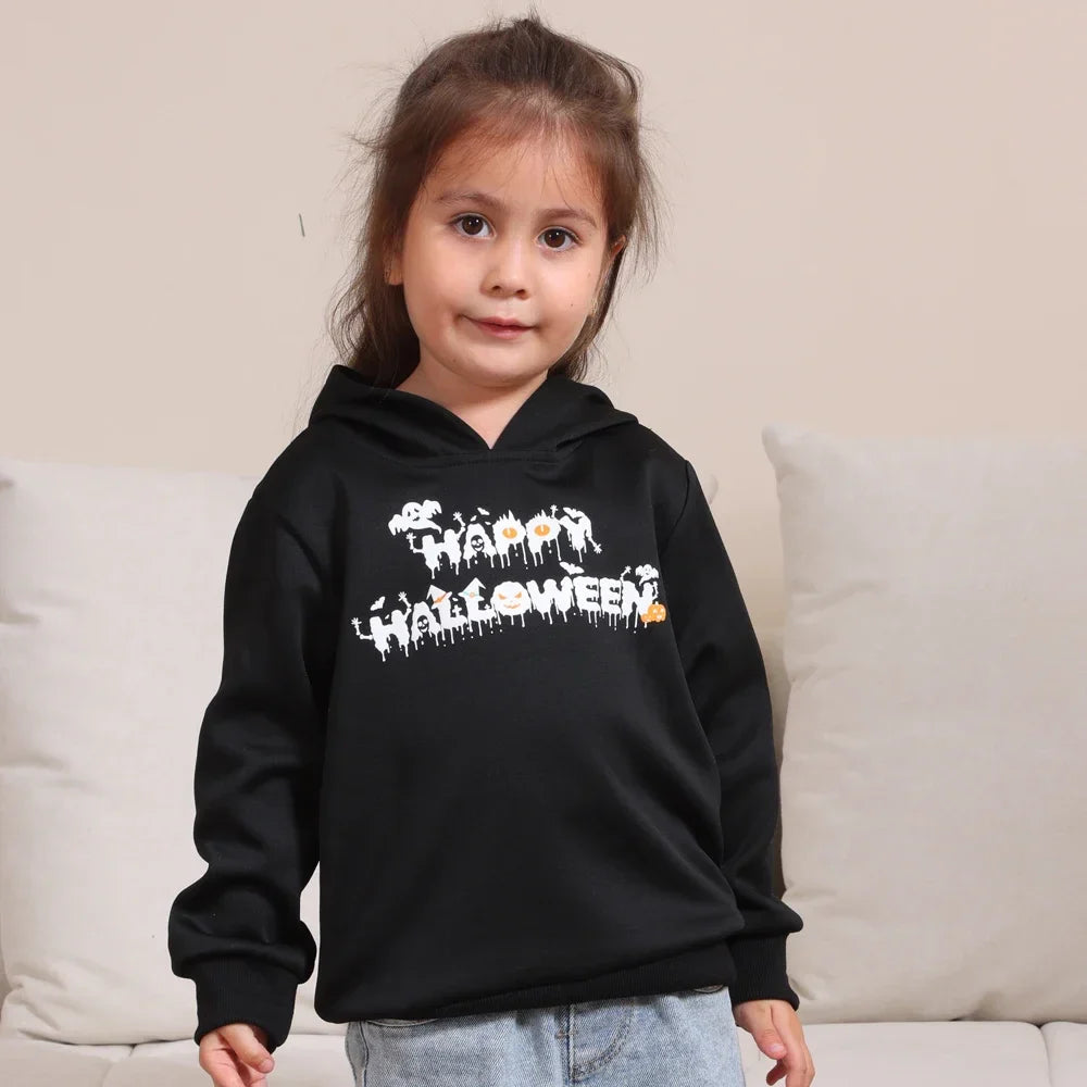 Halloween Hoodies- Ghostly Gathering Comfy Hoodies for the Whole Family- - Pekosa Women Fashion