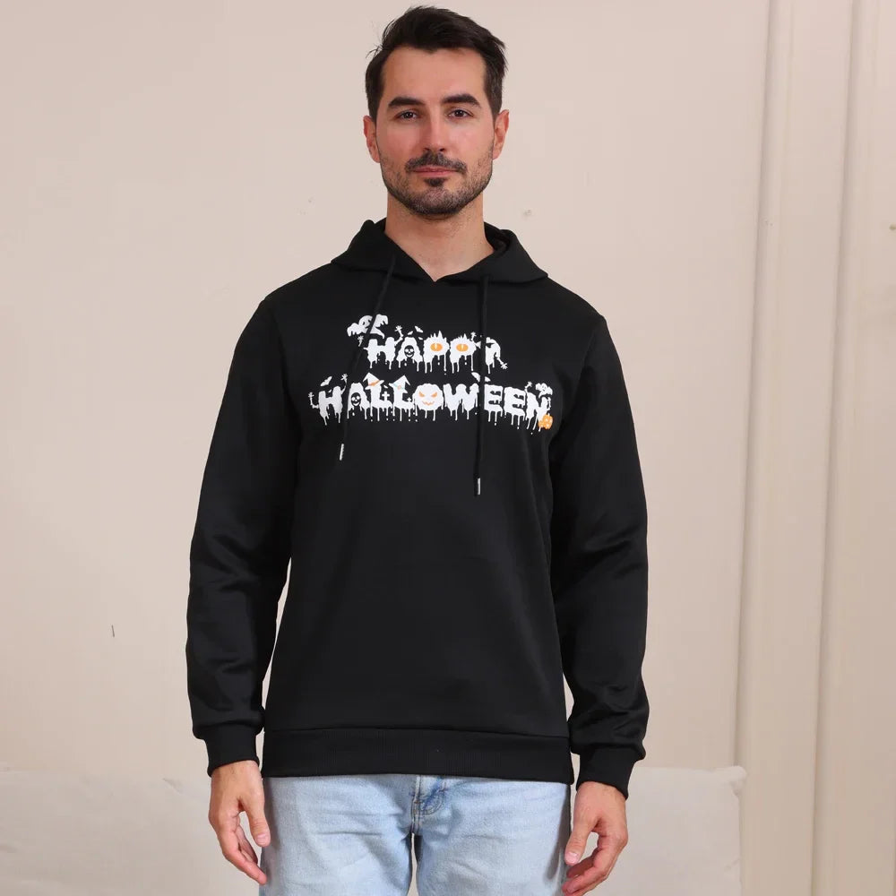 Halloween Hoodies- Ghostly Gathering Comfy Hoodies for the Whole Family- - Pekosa Women Fashion