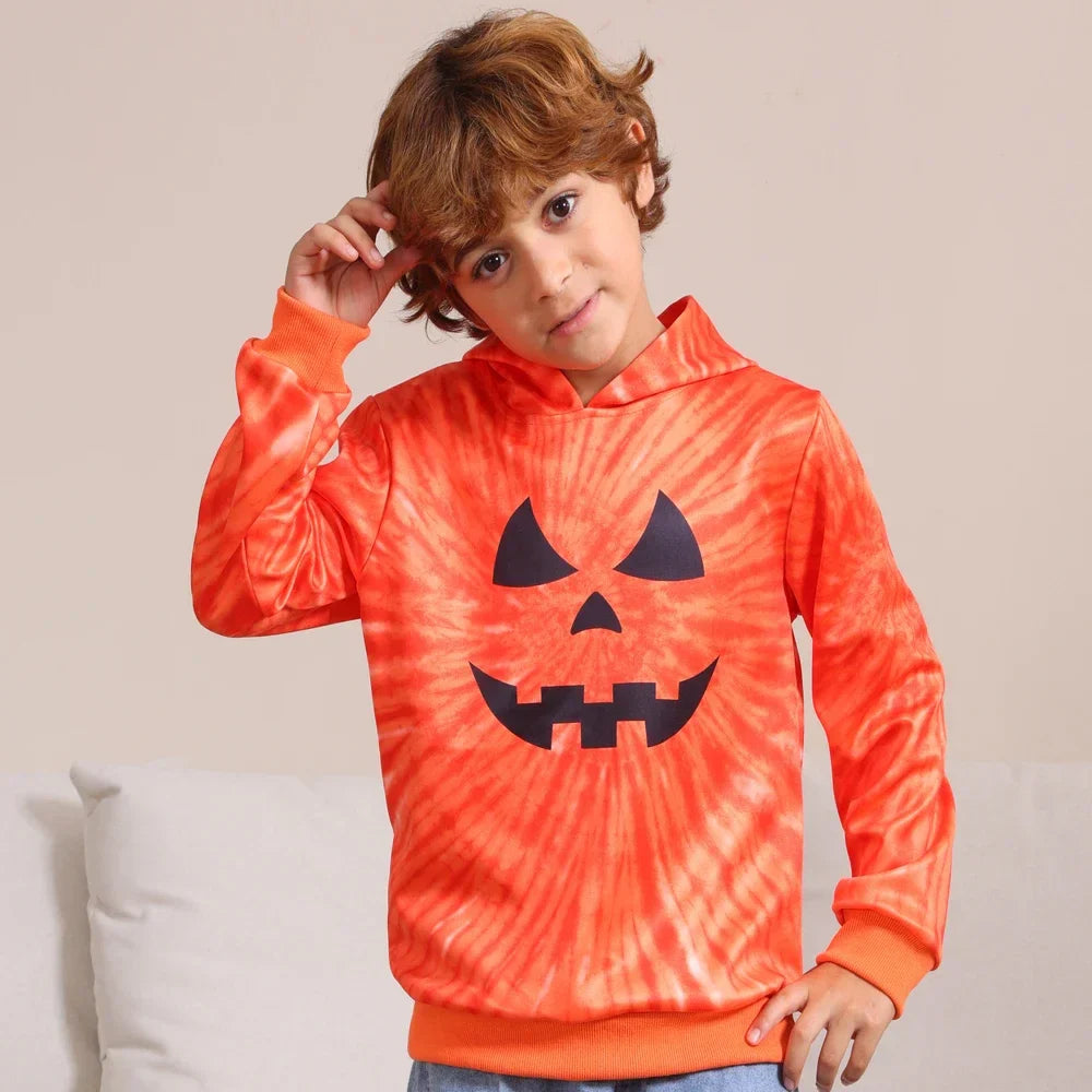 Halloween Hoodies- Jack-o'-Lantern Jubilee Pumpkin Family Hoodies for Halloween- - Pekosa Women Fashion