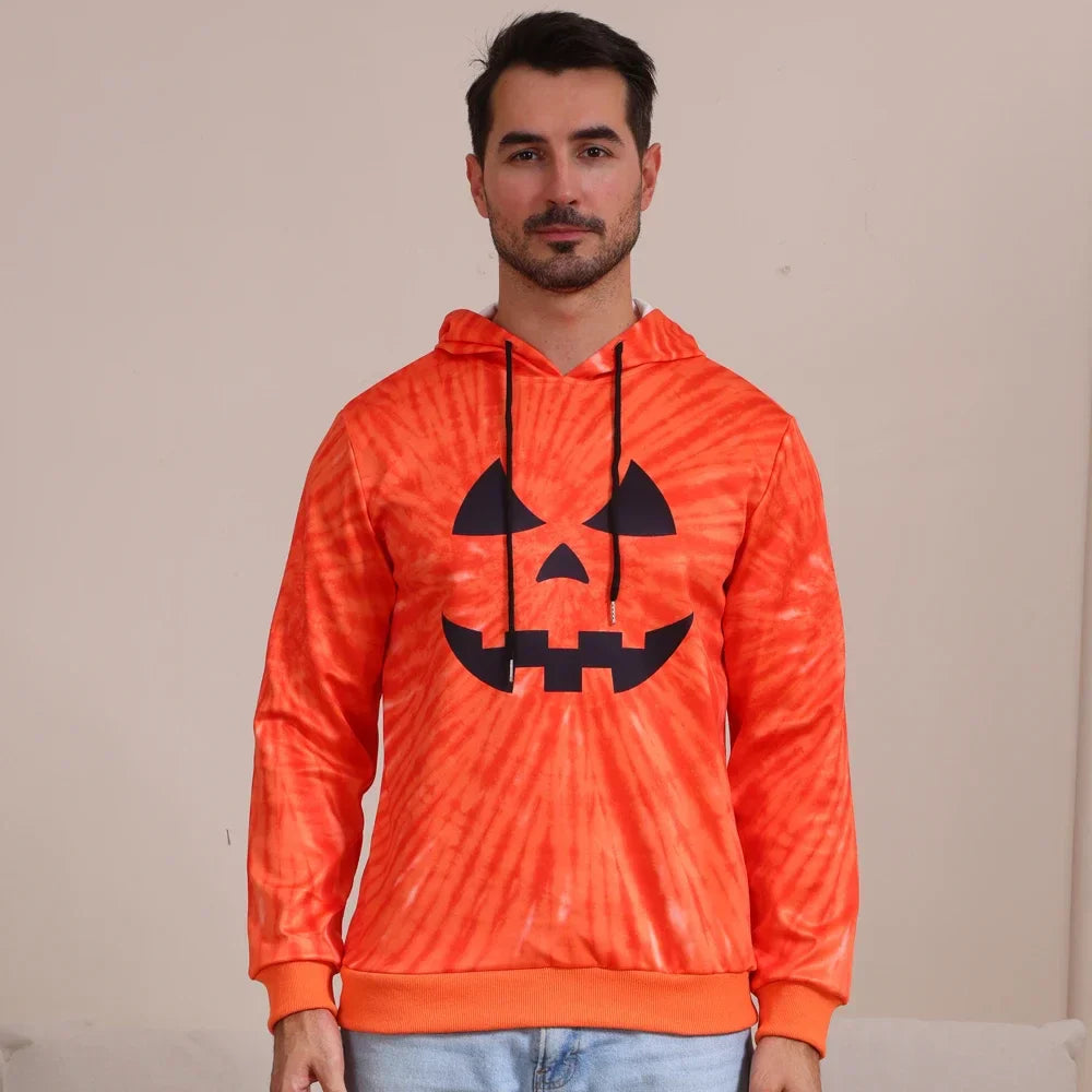 Halloween Hoodies- Jack-o'-Lantern Jubilee Pumpkin Family Hoodies for Halloween- - Pekosa Women Fashion