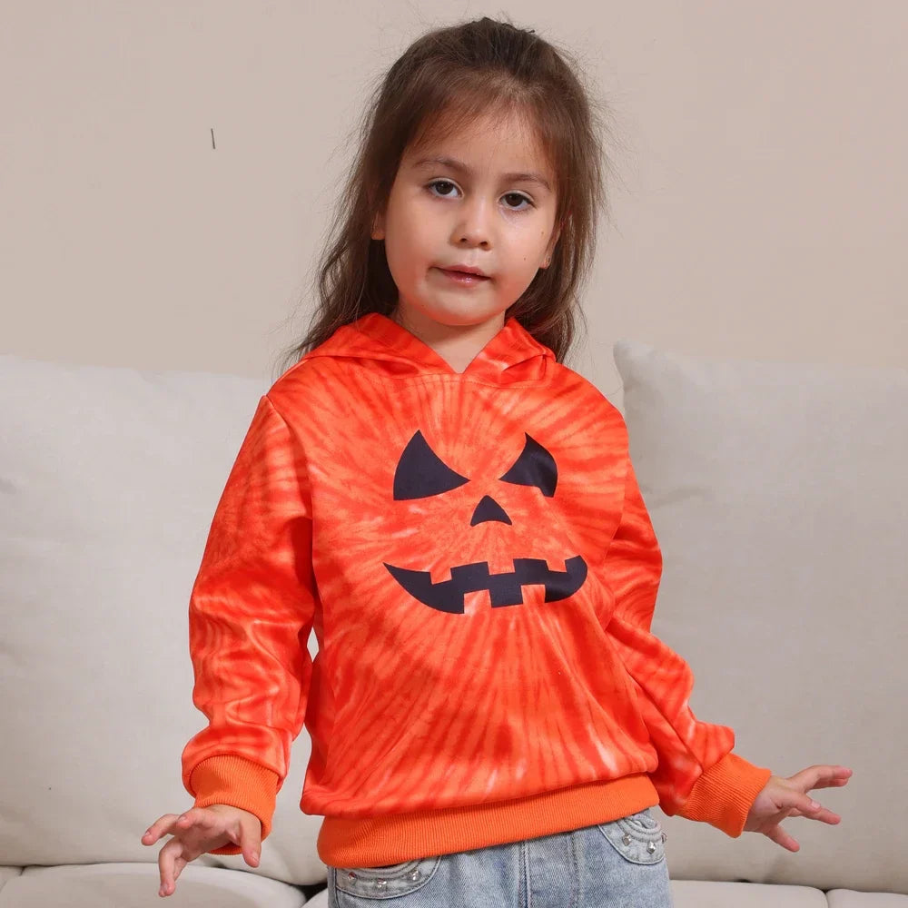 Halloween Hoodies- Jack-o'-Lantern Jubilee Pumpkin Family Hoodies for Halloween- - Pekosa Women Fashion