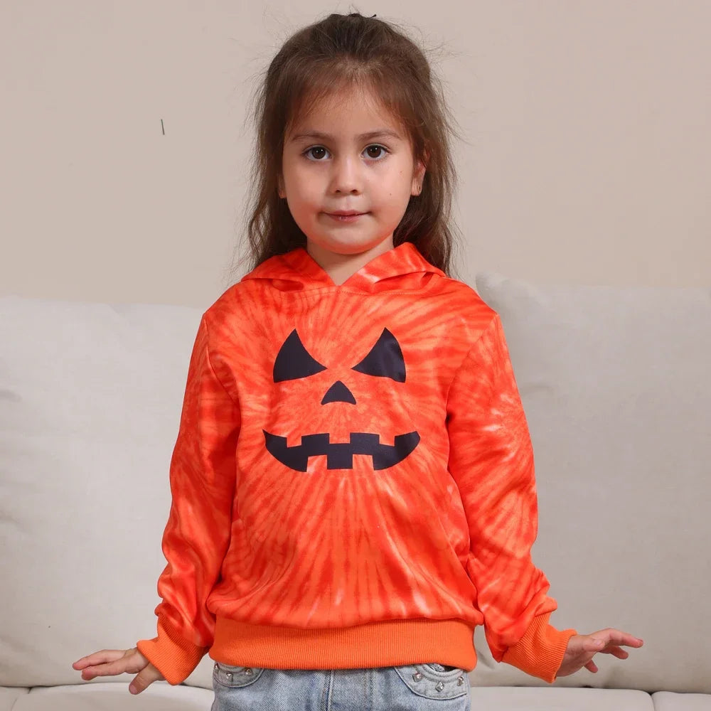 Halloween Hoodies- Jack-o'-Lantern Jubilee Pumpkin Family Hoodies for Halloween- - Pekosa Women Fashion