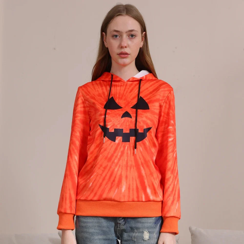 Halloween Hoodies- Jack-o'-Lantern Jubilee Pumpkin Family Hoodies for Halloween- - Pekosa Women Fashion