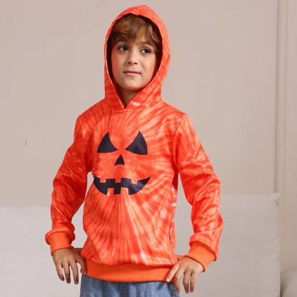 Halloween Hoodies- Jack-o'-Lantern Jubilee Pumpkin Family Hoodies for Halloween- - Pekosa Women Fashion