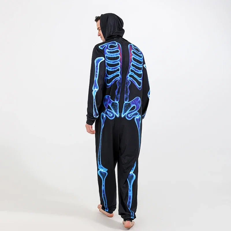 Halloween Pajamas- Family Neon Glow Skeleton Pajamas for Halloween- - Pekosa Women Fashion