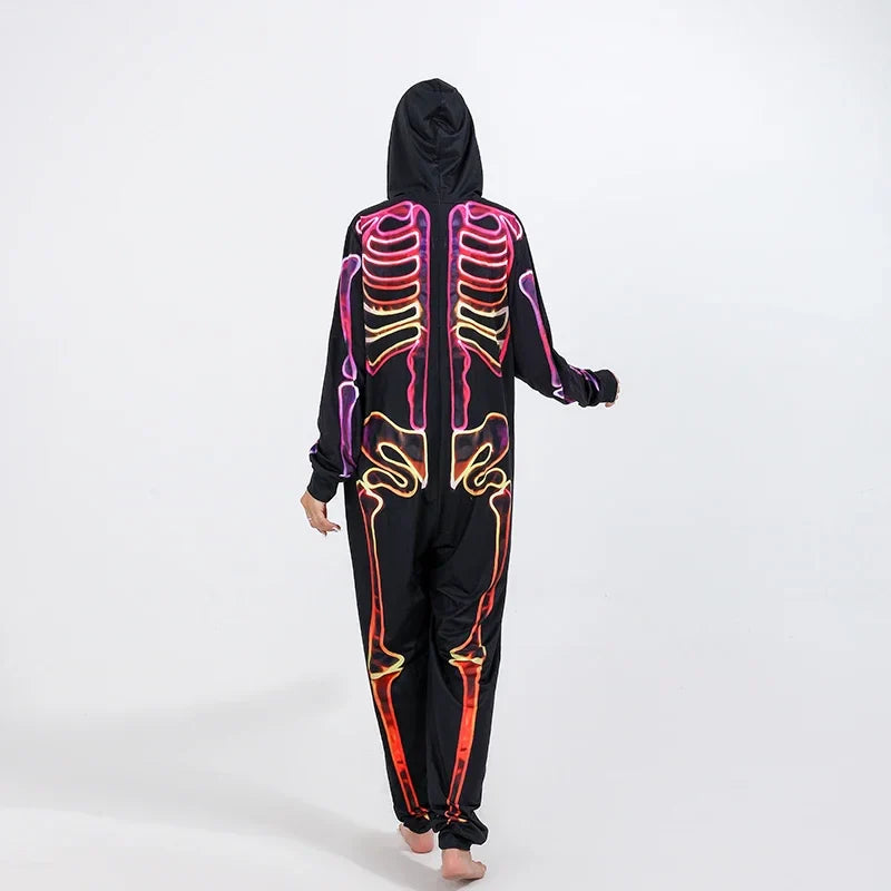 Halloween Pajamas- Family Neon Glow Skeleton Pajamas for Halloween- - Pekosa Women Fashion