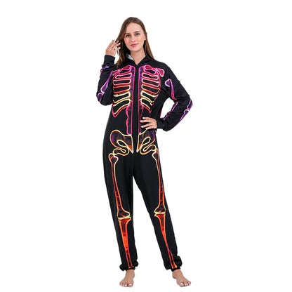 Halloween Pajamas- Family Neon Glow Skeleton Pajamas for Halloween- - Pekosa Women Fashion