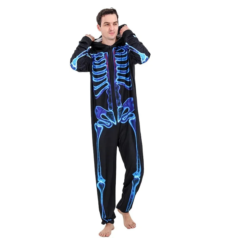 Halloween Pajamas- Family Neon Glow Skeleton Pajamas for Halloween- - Pekosa Women Fashion