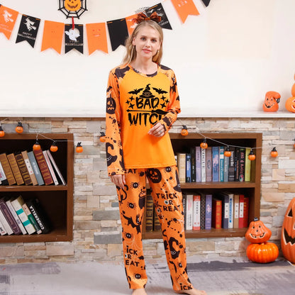 Halloween Pajamas- Festive Fall Spooky Season Pajamas for the Whole Family- - Pekosa Women Fashion