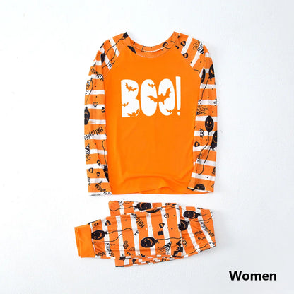 Halloween Pajamas- Glow-in-the-Dark Boo! Halloween Family Pajamas- - Pekosa Women Fashion