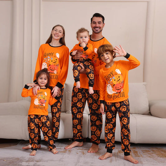 Halloween Pajamas- Happy Haunts Family Pajamas for Halloween Fun- - Pekosa Women Fashion