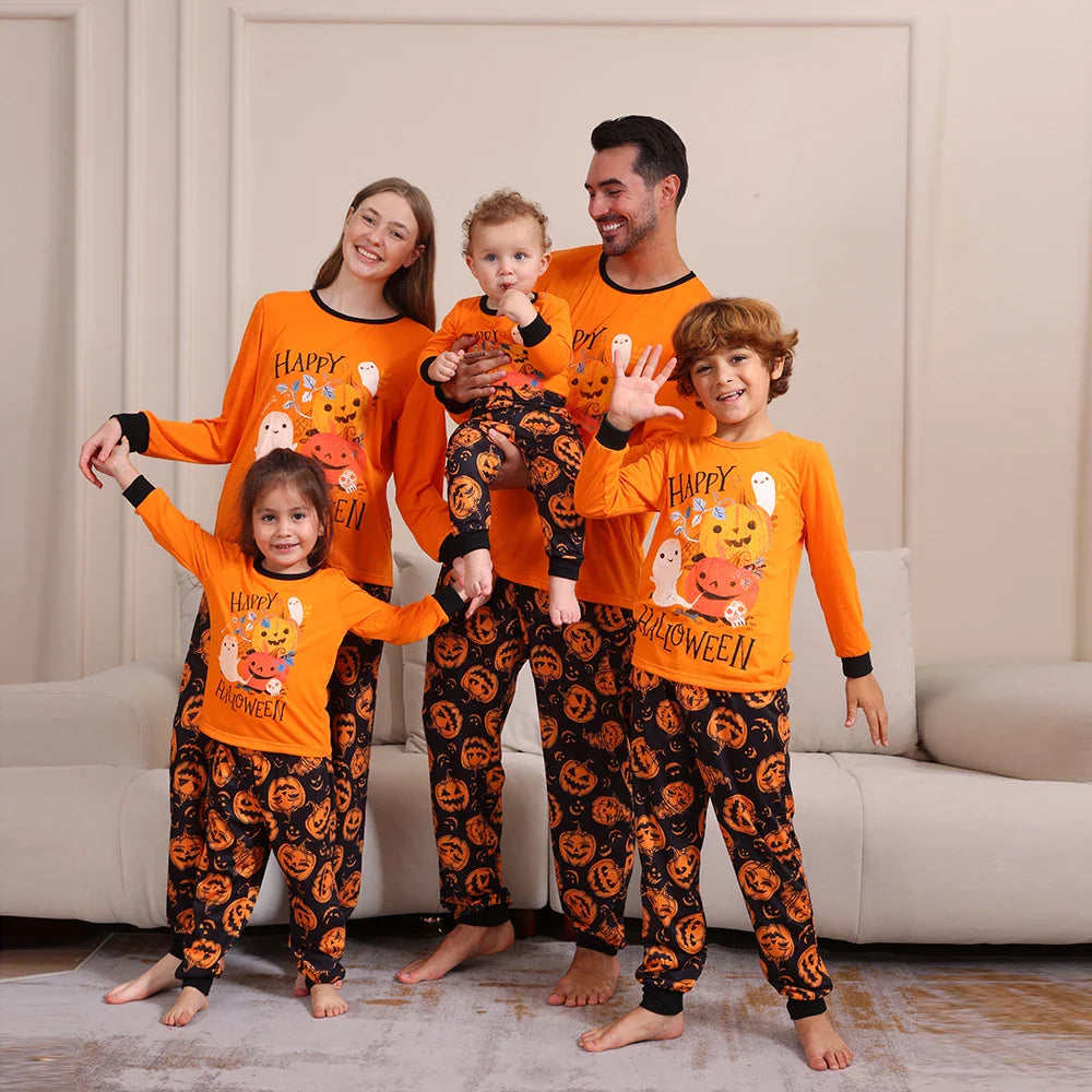 Halloween Pajamas- Happy Haunts Family Pajamas for Halloween Fun- - Pekosa Women Fashion