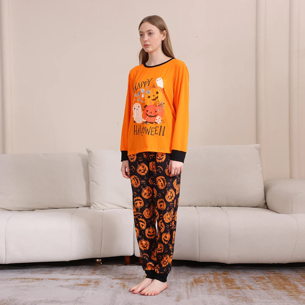 Halloween Pajamas- Happy Haunts Family Pajamas for Halloween Fun- - Pekosa Women Fashion