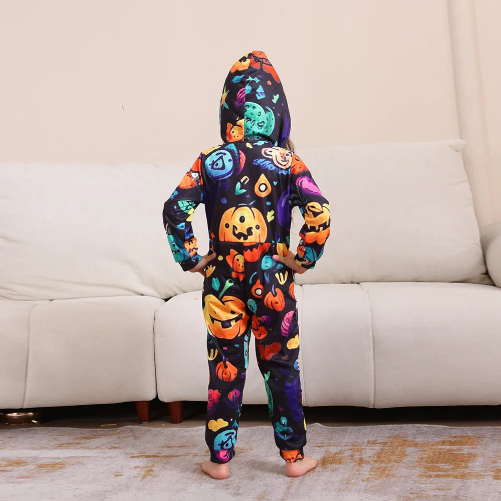 Halloween Pajamas- Monster Mash Pajamas Spooky Squad for Family Halloween- - Pekosa Women Fashion