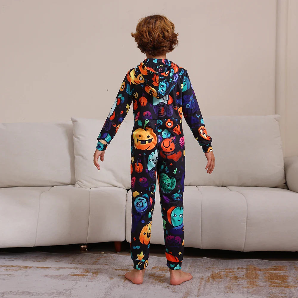 Halloween Pajamas- Monster Mash Pajamas Spooky Squad for Family Halloween- - Pekosa Women Fashion