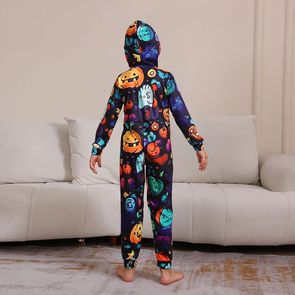 Halloween Pajamas- Monster Mash Pajamas Spooky Squad for Family Halloween- - Pekosa Women Fashion