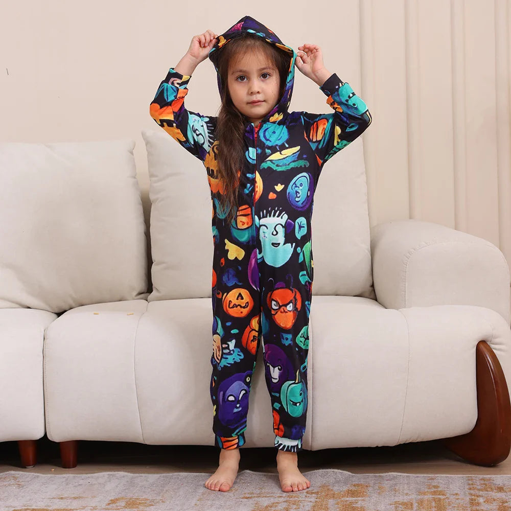 Halloween Pajamas- Monster Mash Pajamas Spooky Squad for Family Halloween- - Pekosa Women Fashion