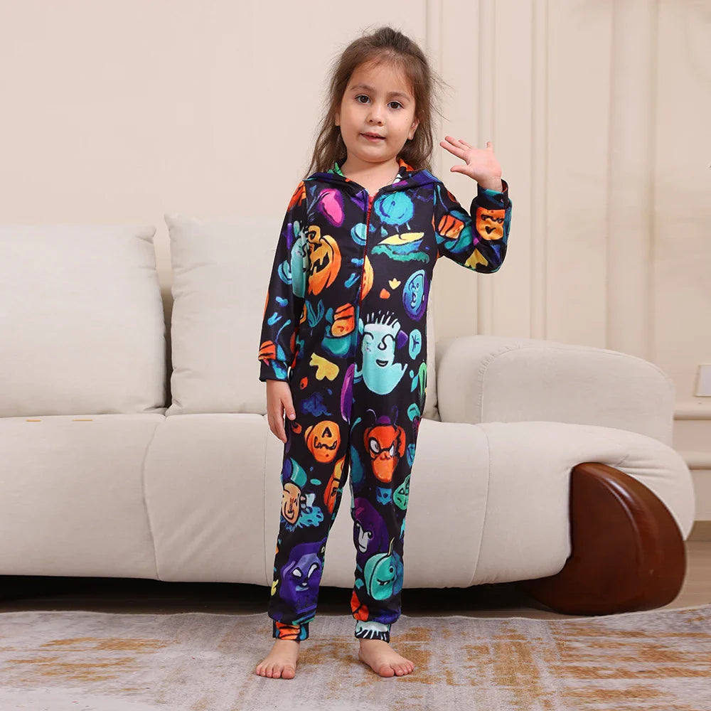 Halloween Pajamas- Monster Mash Pajamas Spooky Squad for Family Halloween- - Pekosa Women Fashion