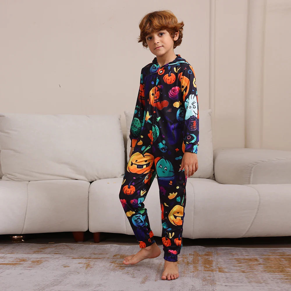 Halloween Pajamas- Monster Mash Pajamas Spooky Squad for Family Halloween- - Pekosa Women Fashion