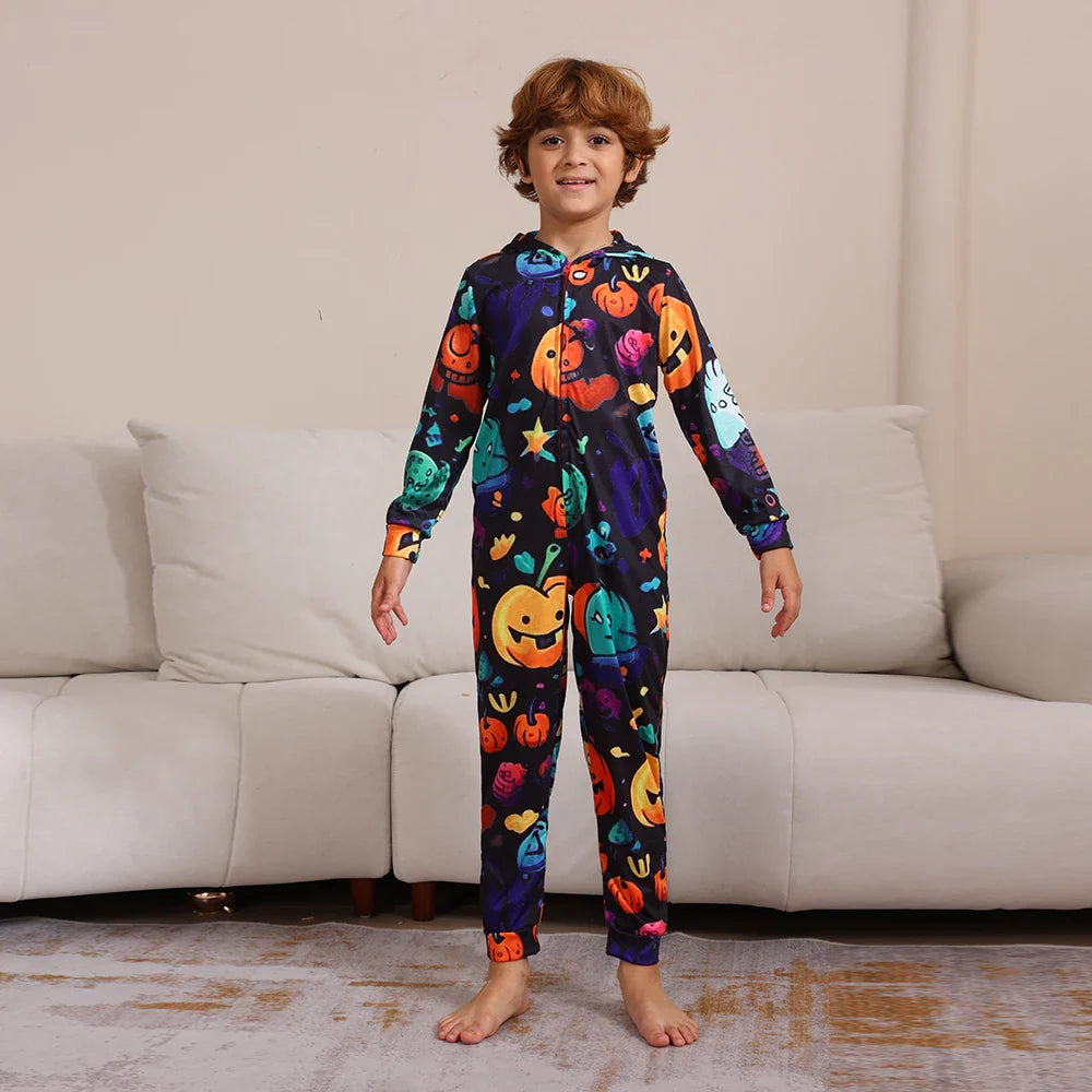 Halloween Pajamas- Monster Mash Pajamas Spooky Squad for Family Halloween- - Pekosa Women Fashion