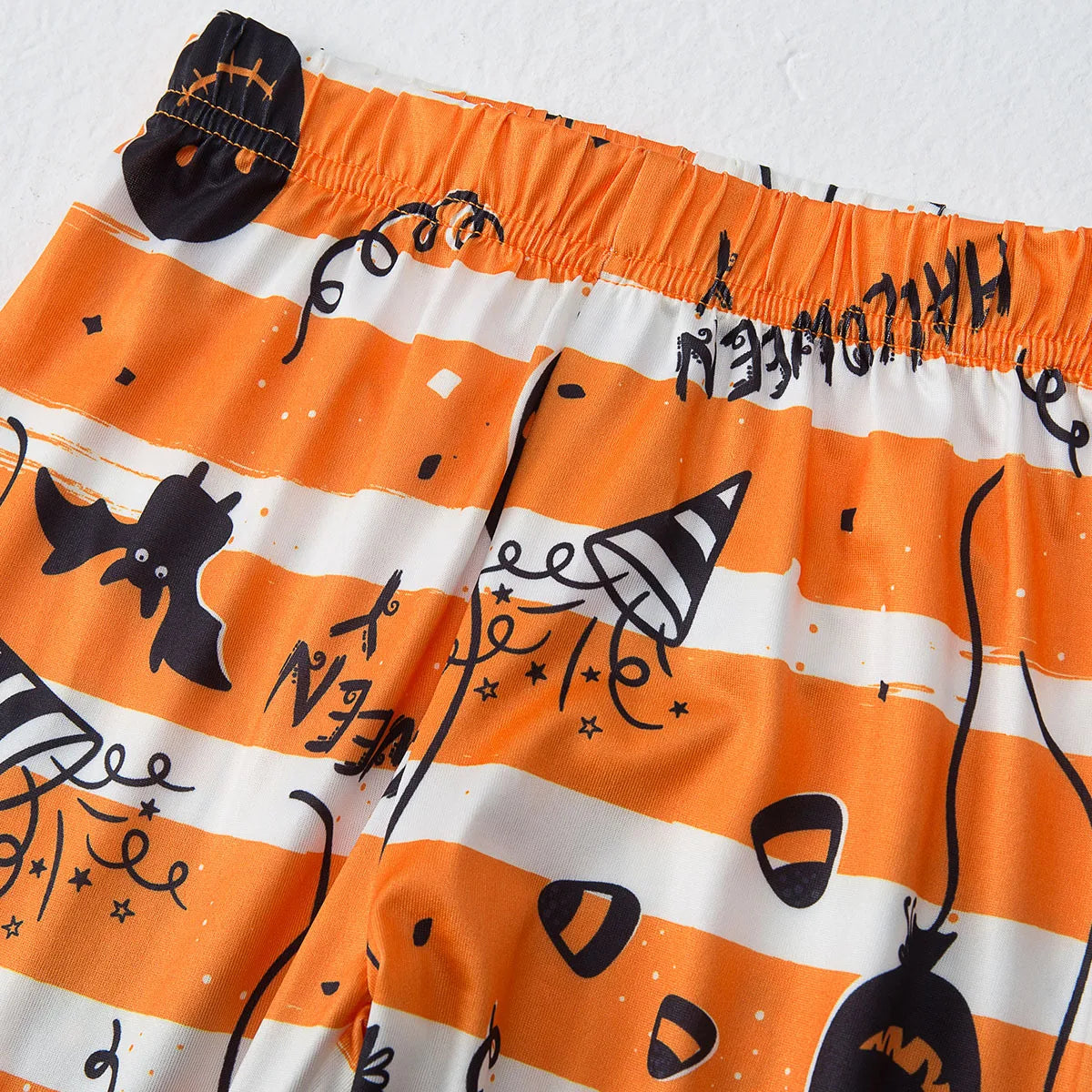 Halloween Pajamas- Pumpkin Black Cat Print Family Matching Halloween Pajama Sets- - Pekosa Women Fashion