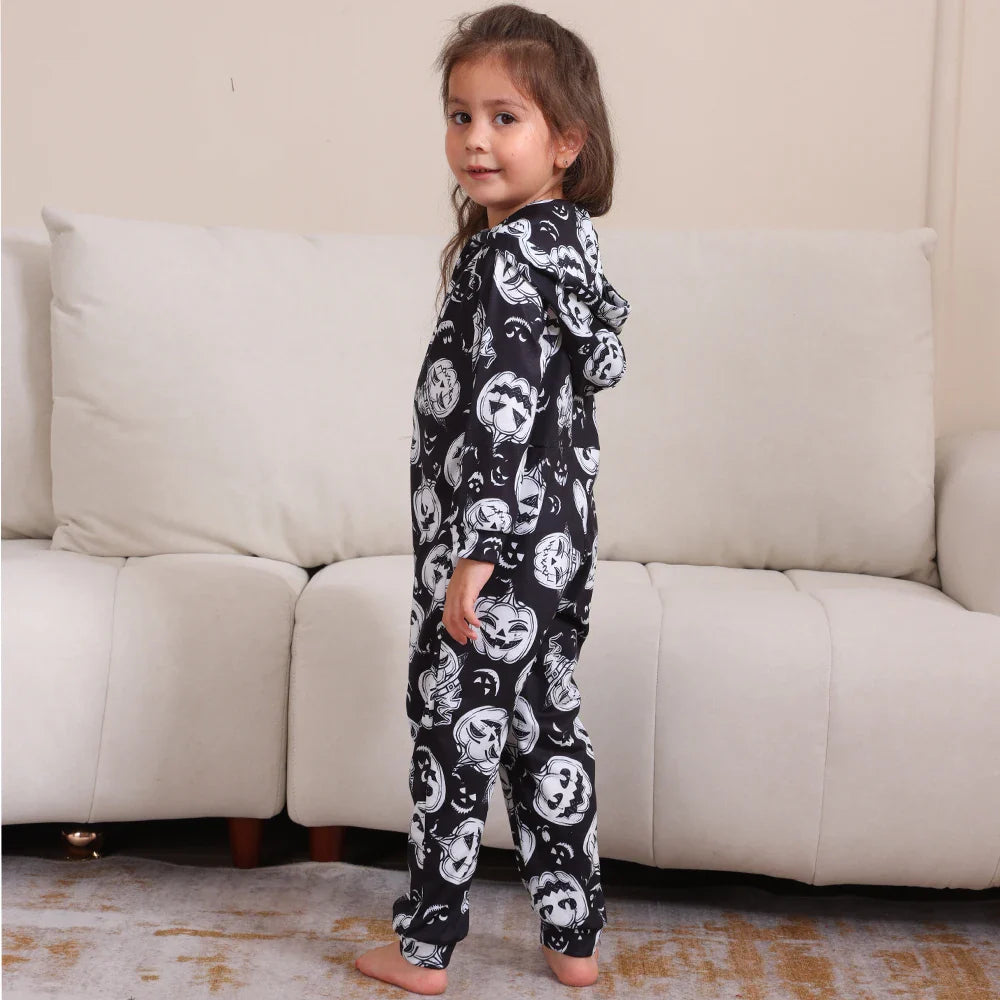 Halloween Pajamas- Pumpkin Pajama Party Family Matching Sets for Halloween Fun- - Pekosa Women Fashion