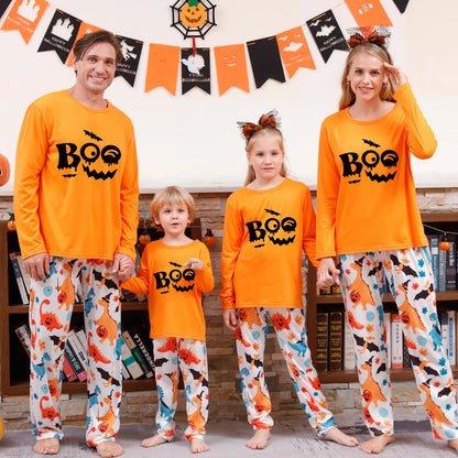 Halloween Pajamas- Spooky Boo & Bad Witch Family Pajamas for Halloween- Halloween Print 2- Pekosa Women Fashion