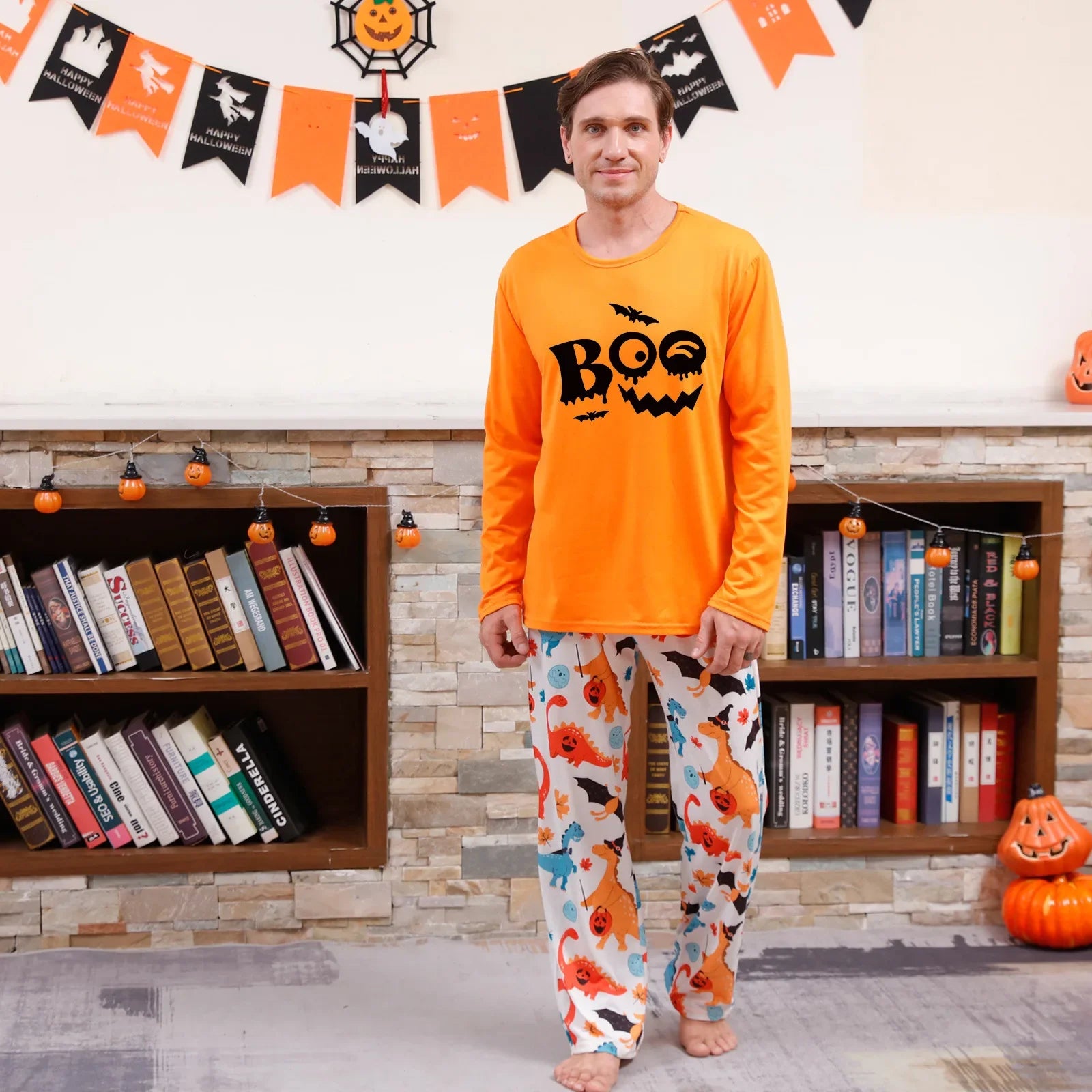 Halloween Pajamas- Spooky Boo & Bad Witch Family Pajamas for Halloween- - Pekosa Women Fashion