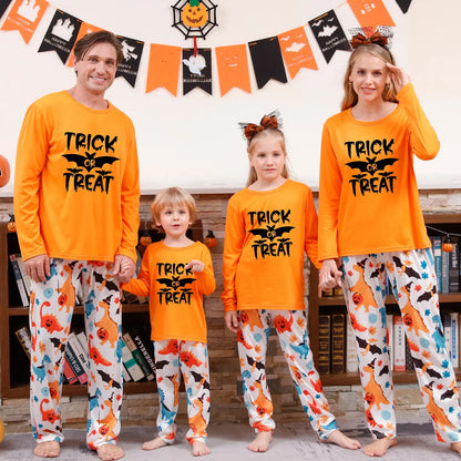 Halloween Pajamas- Spooky Boo & Bad Witch Family Pajamas for Halloween- Halloween Print 1- Pekosa Women Fashion