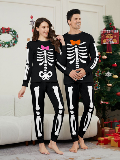 Halloween Pajamas - Spooky Family Matching Skeleton Pajamas for Halloween