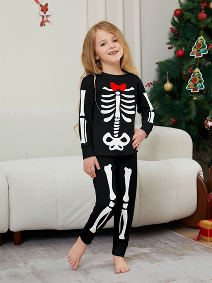 Halloween Pajamas - Spooky Family Matching Skeleton Pajamas for Halloween