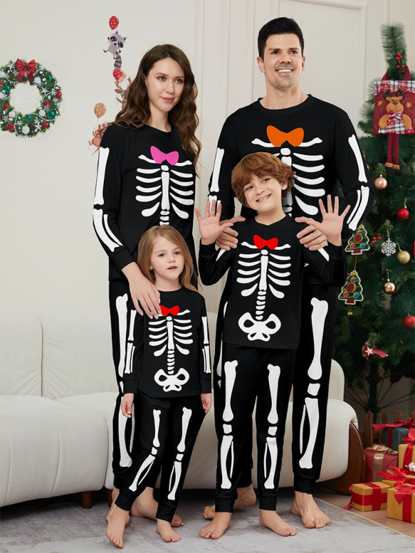 Halloween Pajamas - Spooky Family Matching Skeleton Pajamas for Halloween