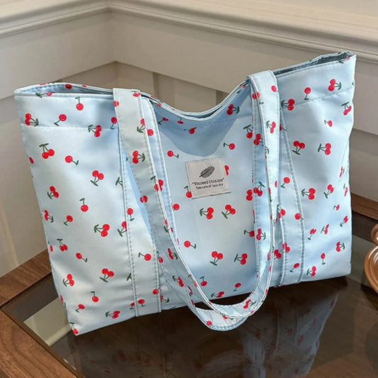 HandBags - Cherry Print Shoulder Bag