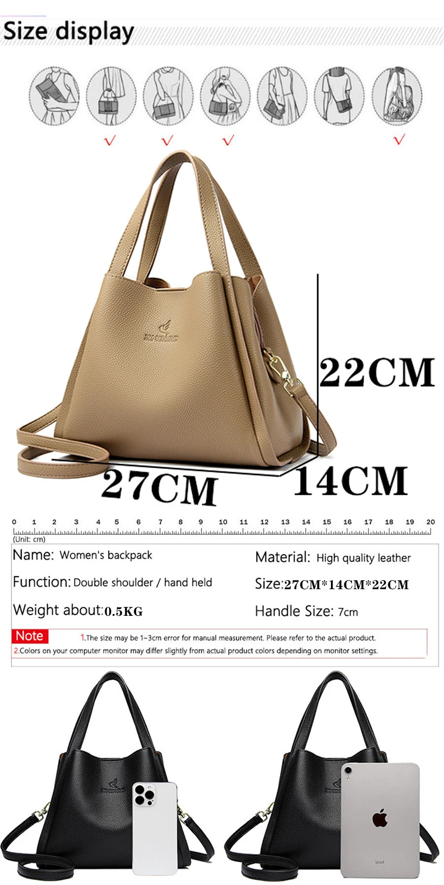 HandBags - Faux Soft Leather Top-handle Bags