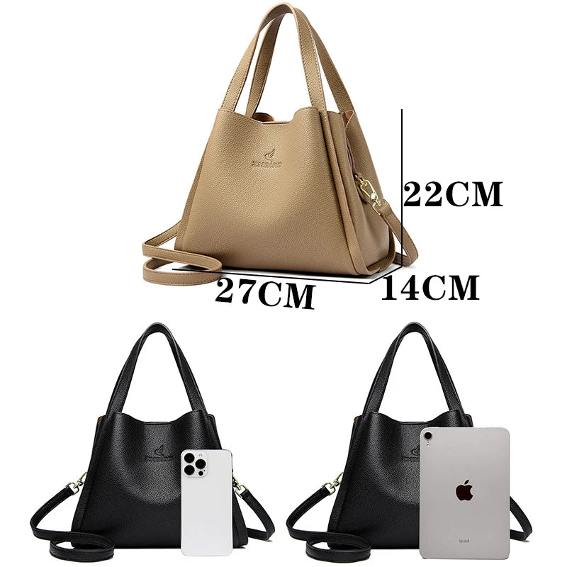 HandBags - Faux Soft Leather Top-handle Bags