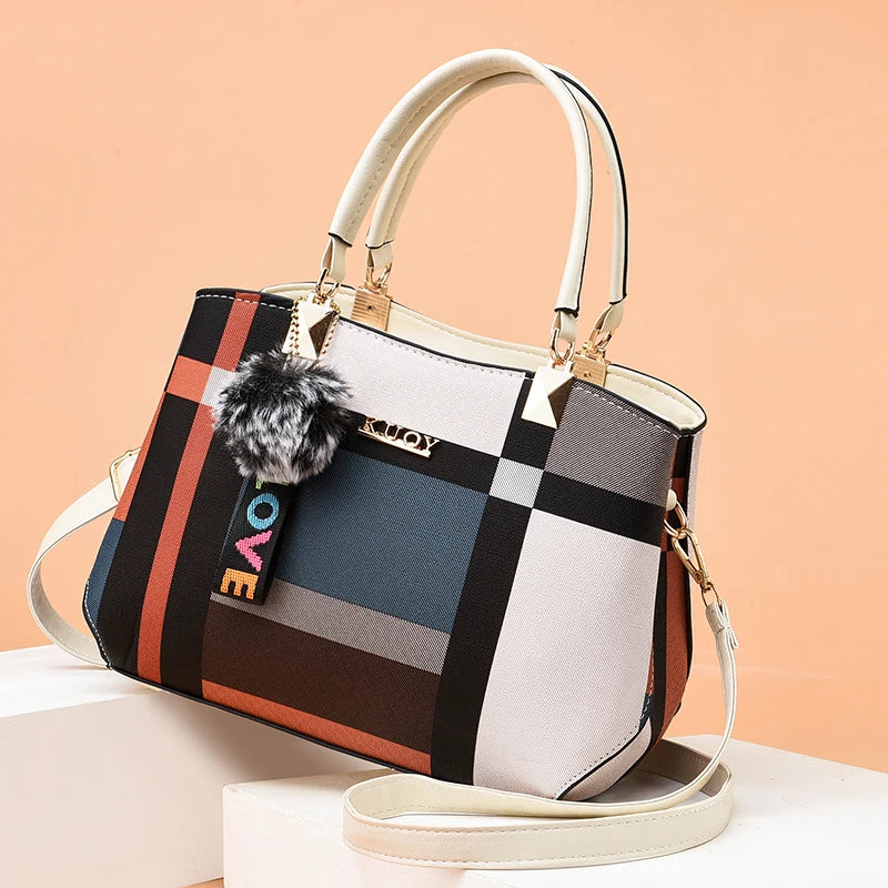 HandBags - Modern Urbanity Colorblock Tote Handbags