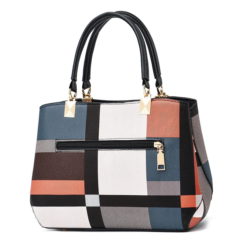 HandBags - Modern Urbanity Colorblock Tote Handbags