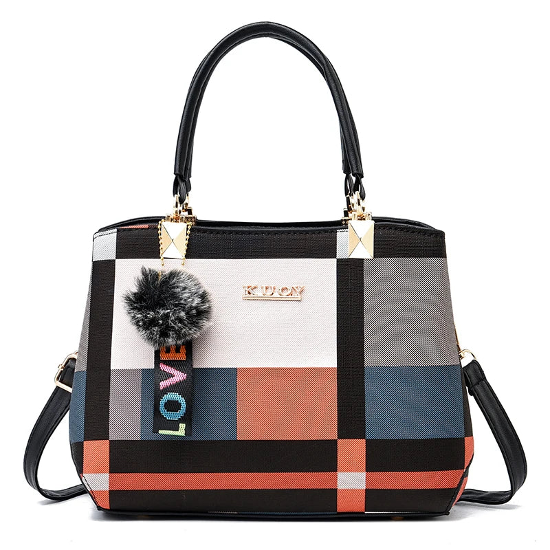 HandBags - Modern Urbanity Colorblock Tote Handbags