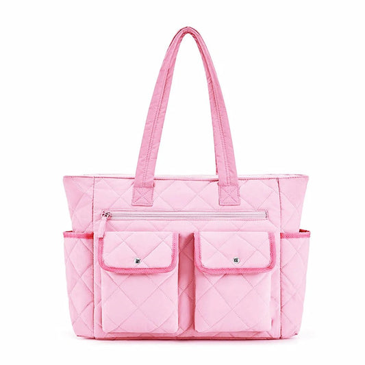 HandBags - Quilted Shoulder Bag Puffy Multipocket Handbag