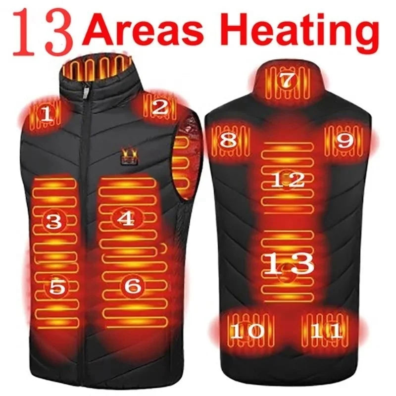 Heating Vests - Heat On-Demand Waistcoat USB Advanced Multi-Zone Heating Vest