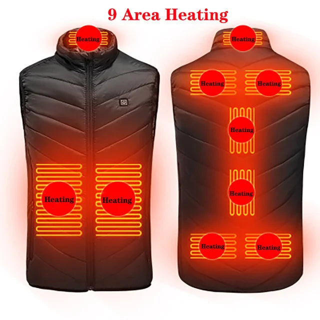 Heating Vests - Heat On-Demand Waistcoat USB Advanced Multi-Zone Heating Vest