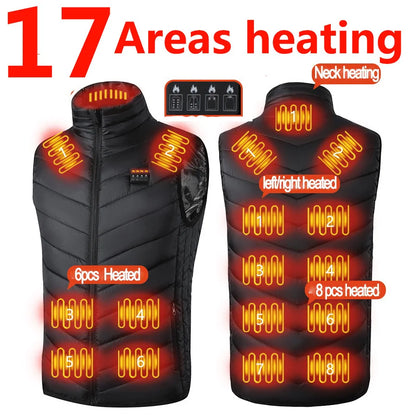 Heating Vests - Heat On-Demand Waistcoat USB Advanced Multi-Zone Heating Vest