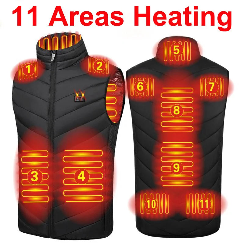 Heating Vests - Heat On-Demand Waistcoat USB Advanced Multi-Zone Heating Vest