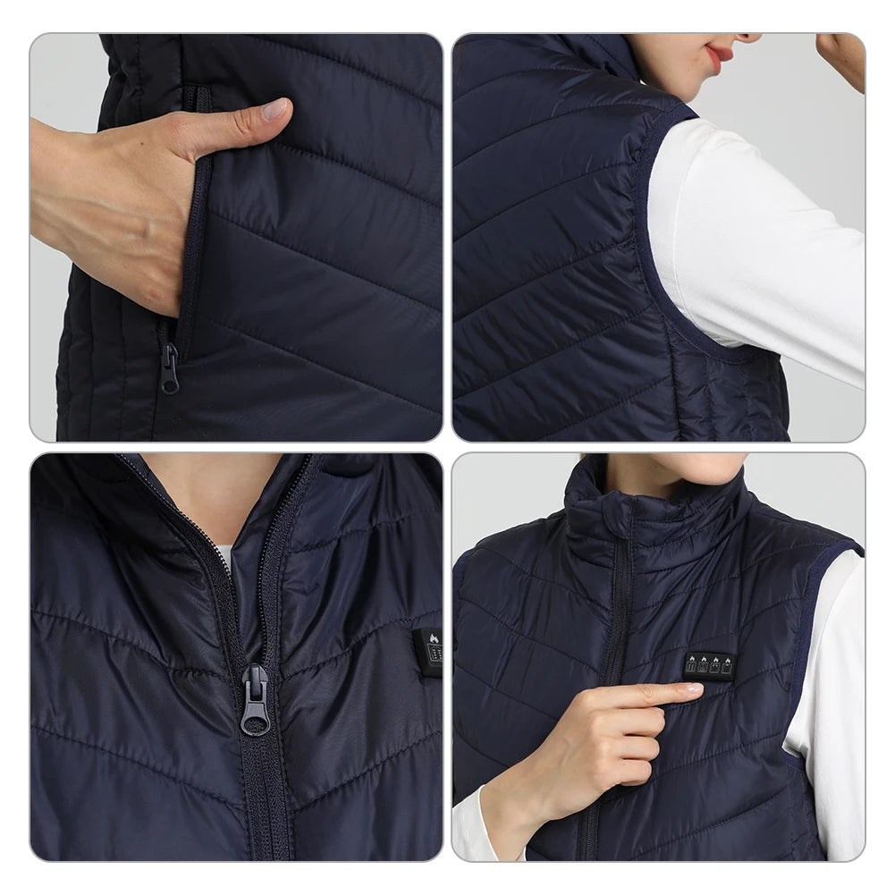 Heating Vests - Heat On-Demand Waistcoat USB Advanced Multi-Zone Heating Vest