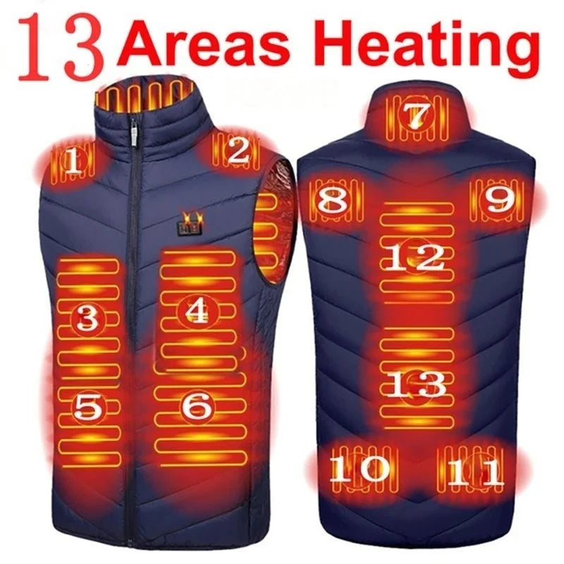 Heating Vests - Heat On-Demand Waistcoat USB Advanced Multi-Zone Heating Vest