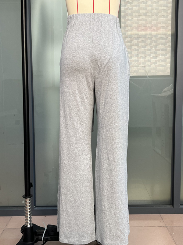 Lässige Hose mit weitem Bein für Damen